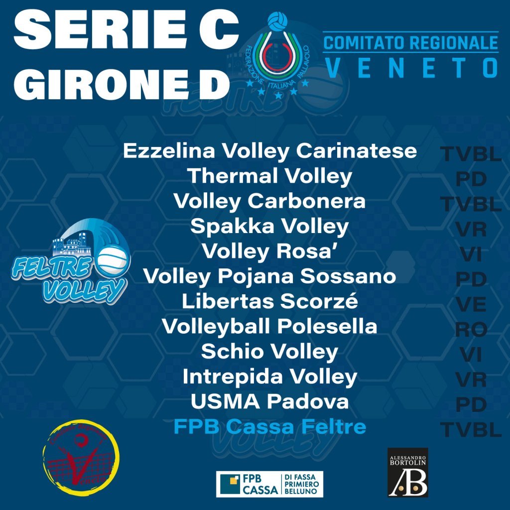 Pubblicati i gironi di Serie C. Feltre&nbsp;c’è!